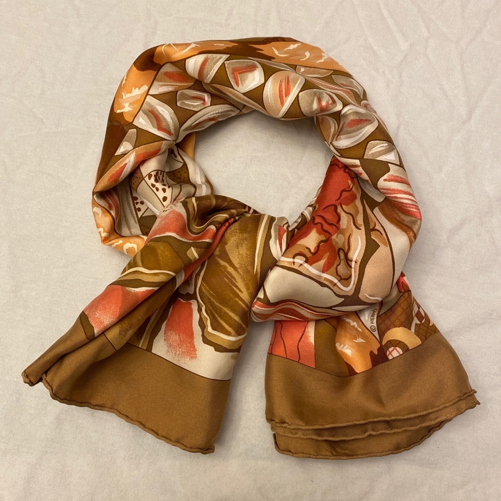 Hermes 35” silk scarf Trophees de Venise II